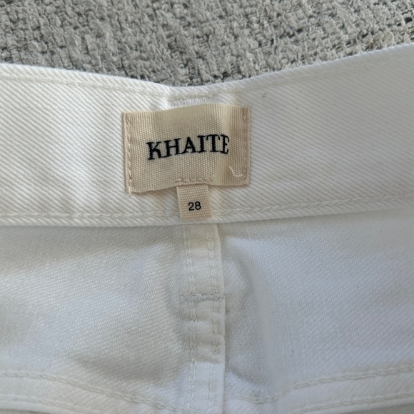 NWT KHAITE Bonnie White Straight-Leg Jeans US28 - Picture 4 of 8
